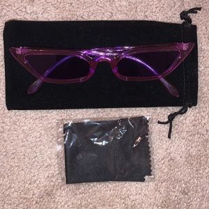 Purple Cat Eye Sunglasses